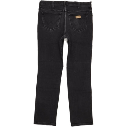 Wrangler Men Black Straight Regular Jeans W36 L33