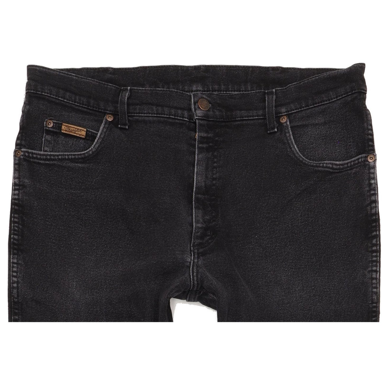 Wrangler Men Black Straight Regular Jeans W36 L33