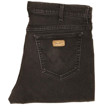 Wrangler Men Black Straight Regular Jeans W36 L33