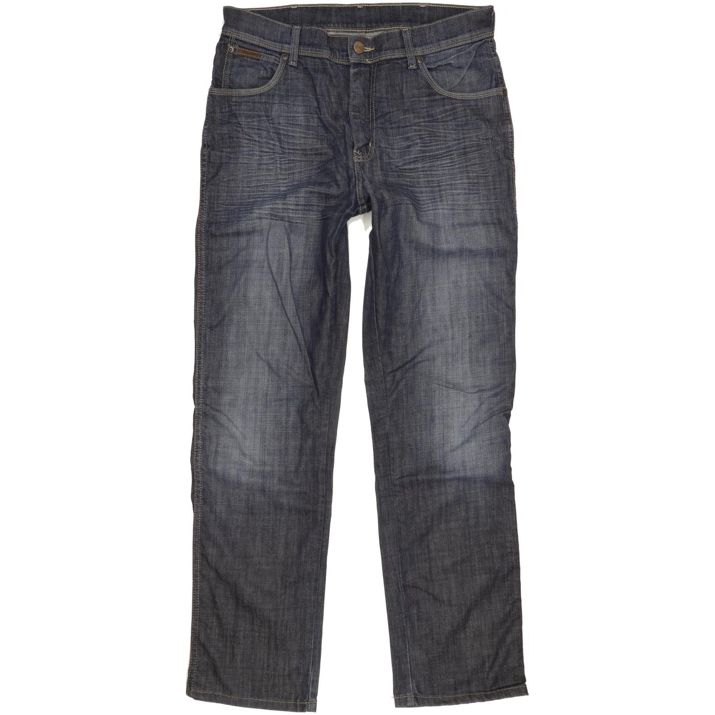 Wrangler Texas Men Blue Straight Regular Stretch Jeans W34 L32