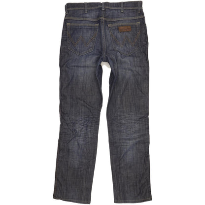 Wrangler Texas Men Blue Straight Regular Stretch Jeans W34 L32
