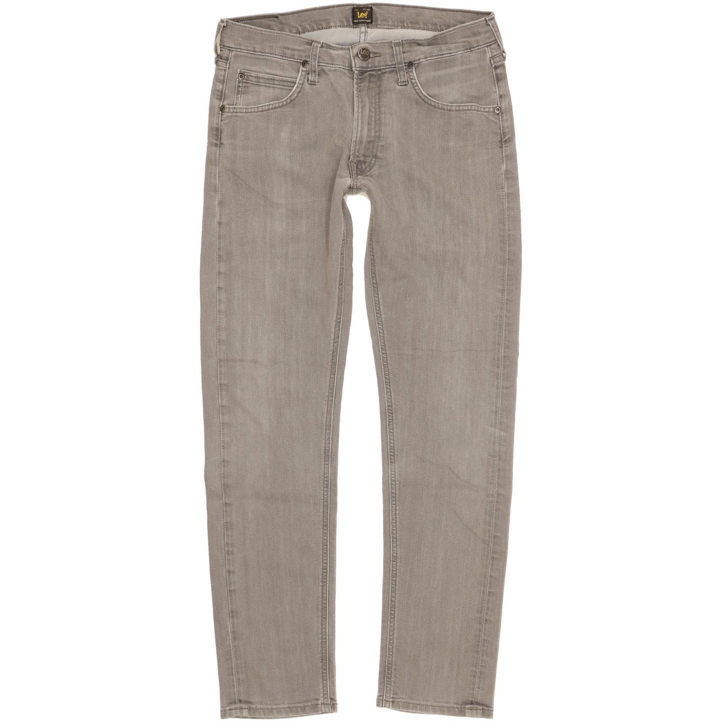 Lee Daren Men Grey Straight Slim Stretch Jeans W31 L31