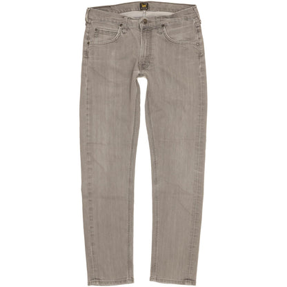 Lee Daren Men Grey Straight Slim Stretch Jeans W31 L31