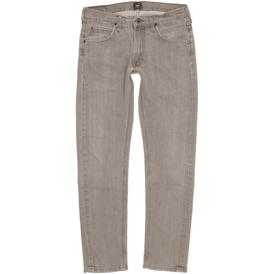 Lee Daren Men Grey Straight Slim Stretch Jeans W31 L31