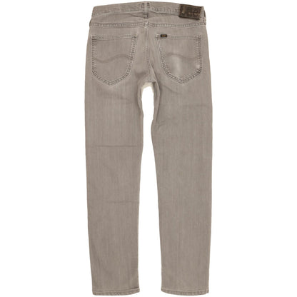 Lee Daren Men Grey Straight Slim Stretch Jeans W31 L31