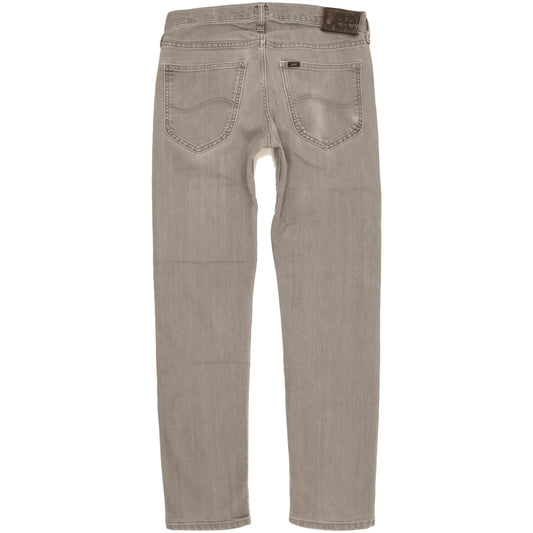 Lee Daren Men Grey Straight Slim Stretch Jeans W31 L31