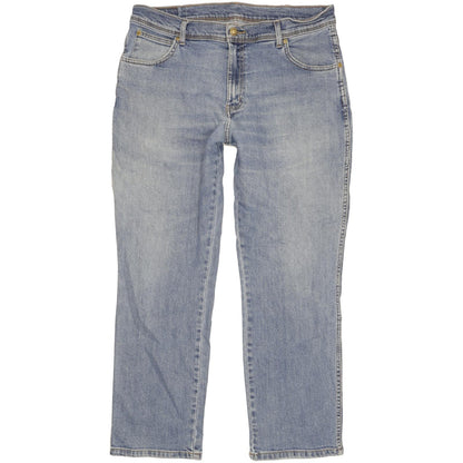 Wrangler Durable Quality Men Blue Straight Regular Stretch Jeans W36 L29