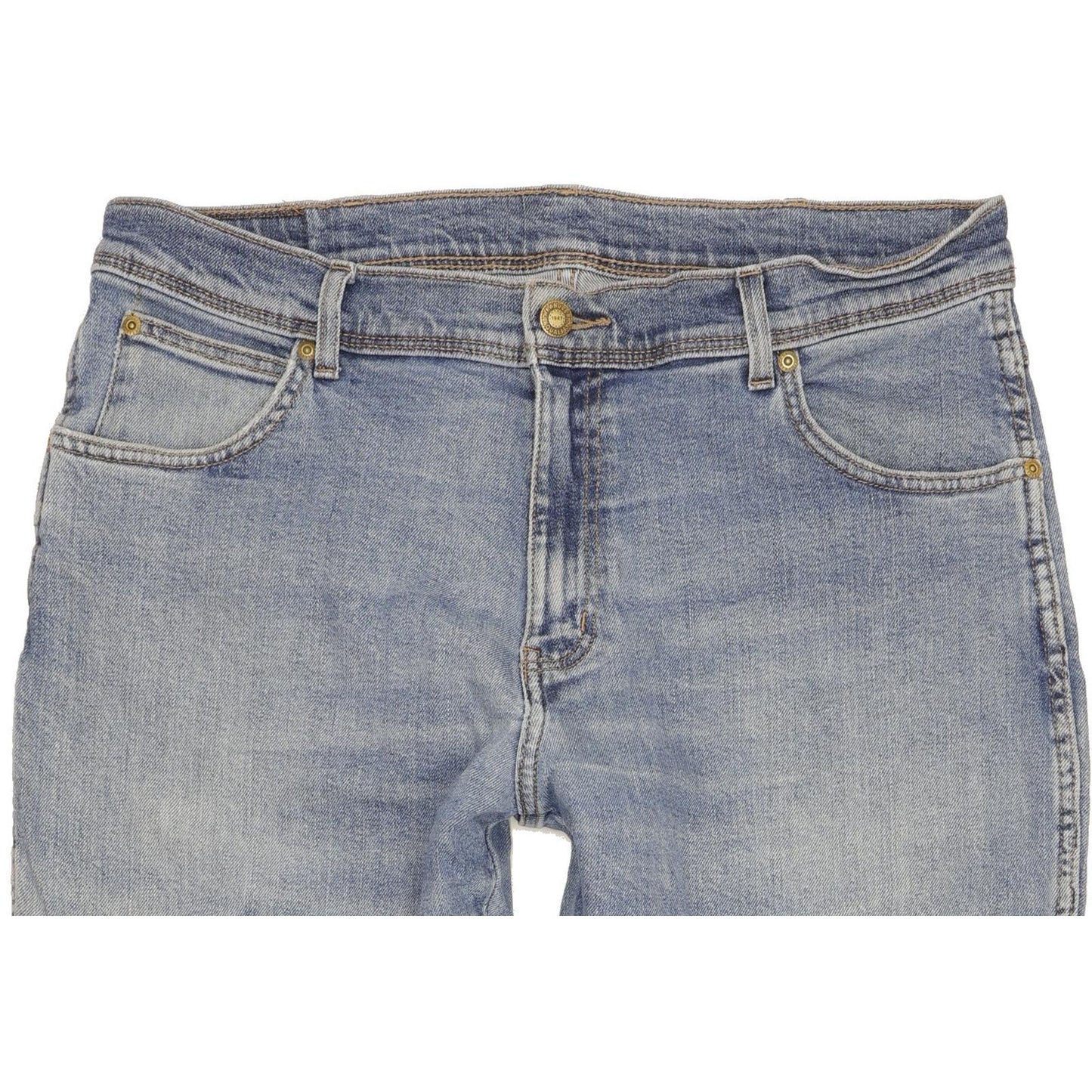 Wrangler Durable Quality Men Blue Straight Regular Stretch Jeans W36 L29