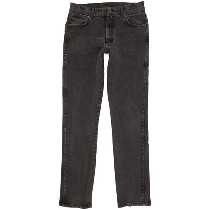 Wrangler Texas Men Black Straight Regular Stretch Jeans W34 L34