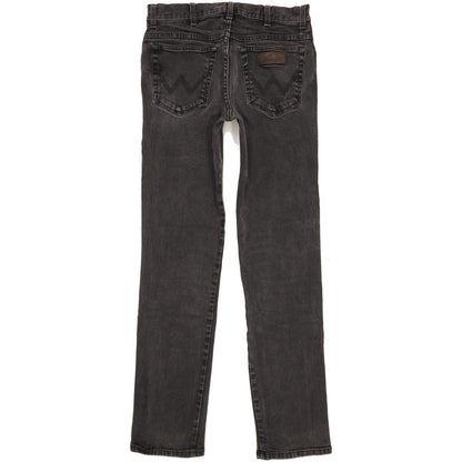 Wrangler Texas Men Black Straight Regular Stretch Jeans W34 L34