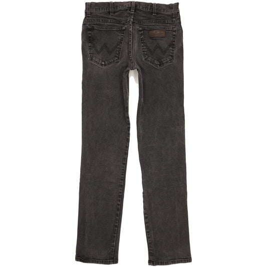 Wrangler Texas Men Black Straight Regular Stretch Jeans W34 L34