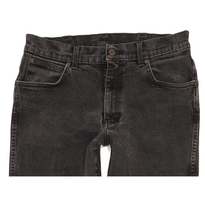 Wrangler Texas Men Black Straight Regular Stretch Jeans W34 L34