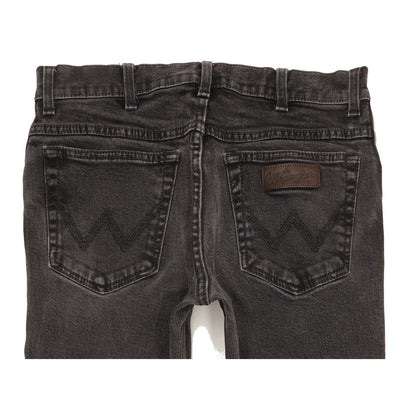Wrangler Texas Men Black Straight Regular Stretch Jeans W34 L34