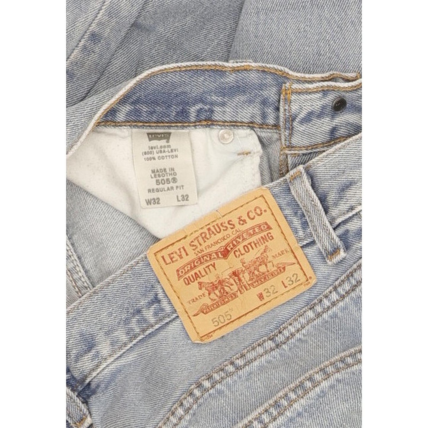 Levi's 505 Men Blue Straight Regular Jeans W32 L32