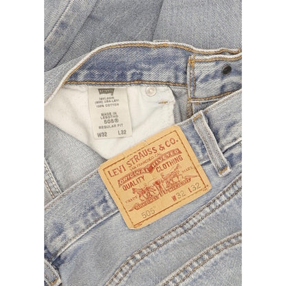 Levi's 505 Men Blue Straight Regular Jeans W32 L32
