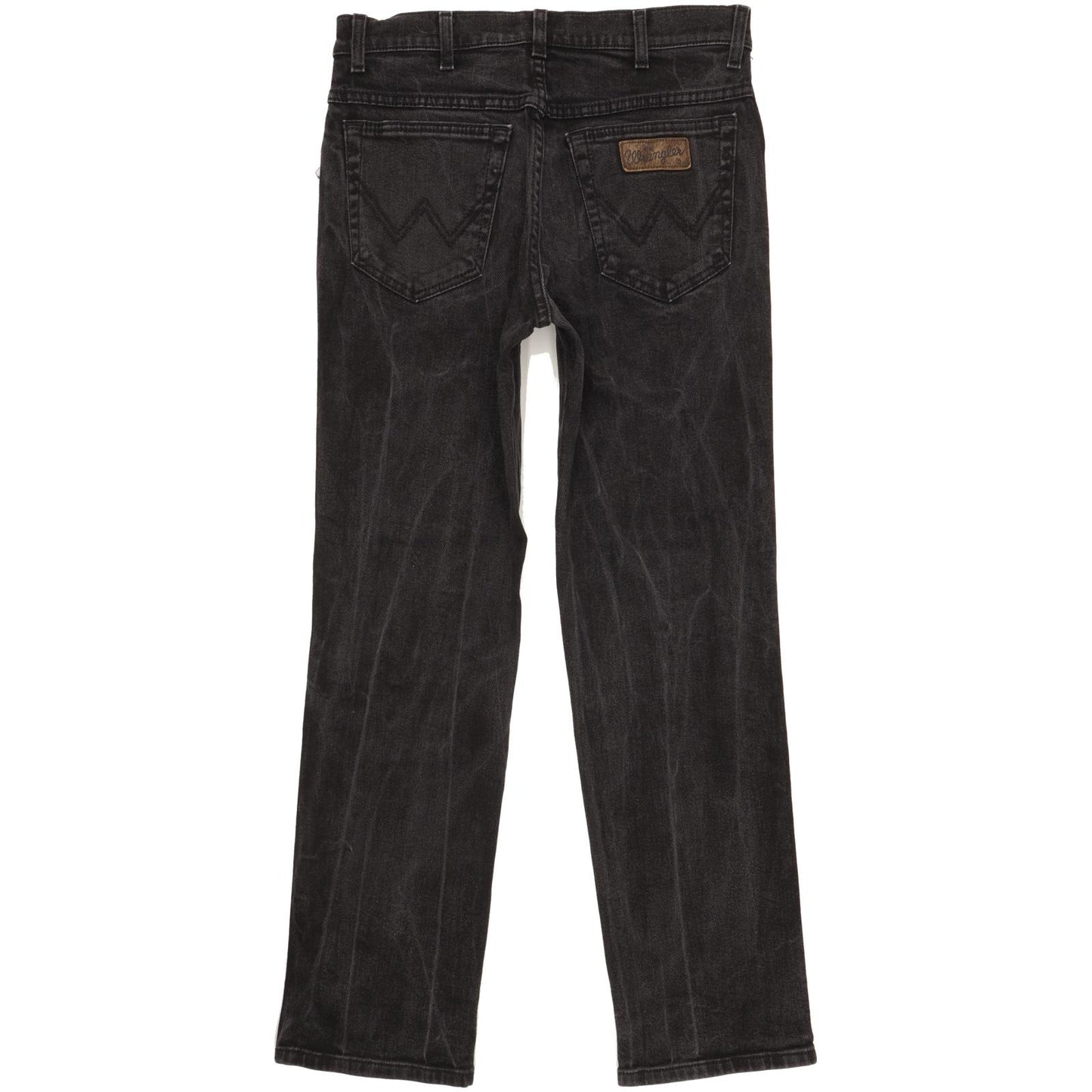 Wrangler Texas Men Black Straight Regular Stretch Jeans W32 L30