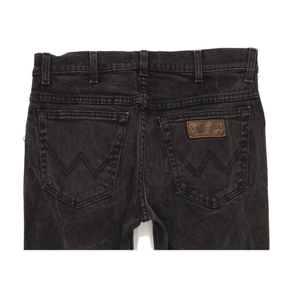 Wrangler Texas Men Black Straight Regular Stretch Jeans W32 L30