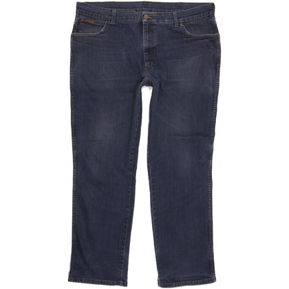 Wrangler Texas Men Blue Straight Regular Stretch Jeans W42 L32