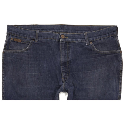 Wrangler Texas Men Blue Straight Regular Stretch Jeans W42 L32