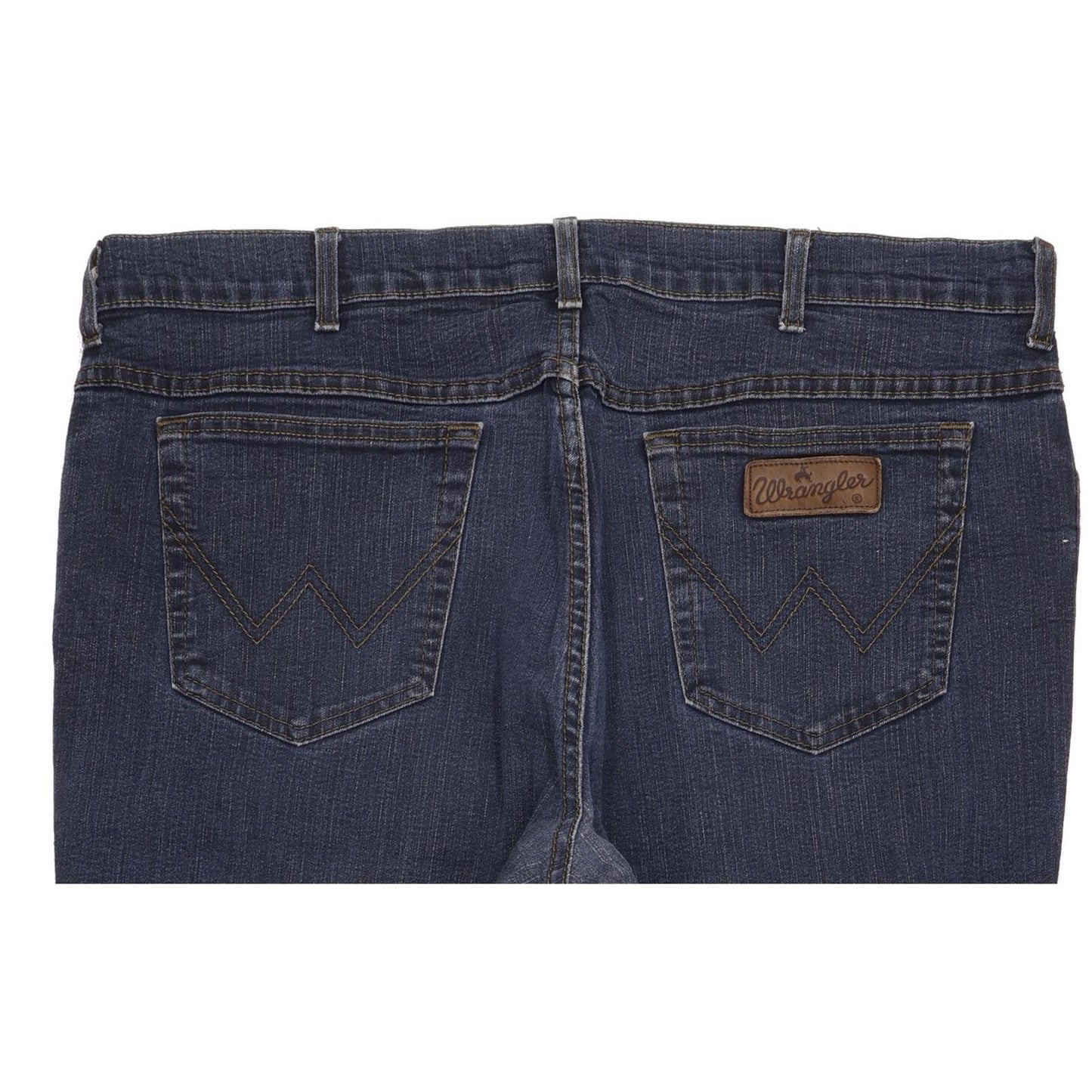 Wrangler Texas Men Blue Straight Regular Stretch Jeans W42 L32