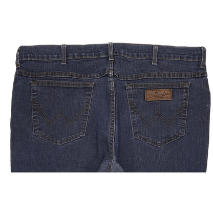 Wrangler Texas Men Blue Straight Regular Stretch Jeans W42 L32