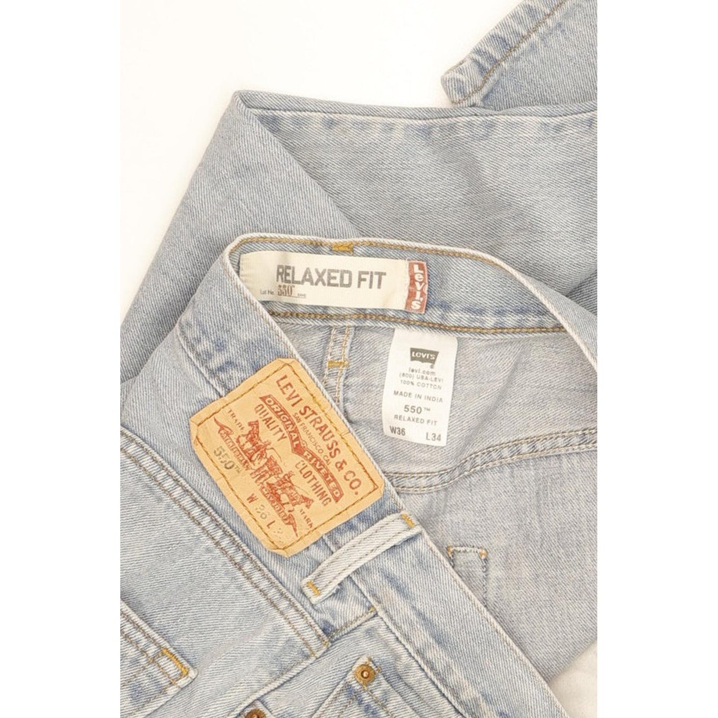Levi's 550 Men Blue Straight Relaxed Jeans W36 L33