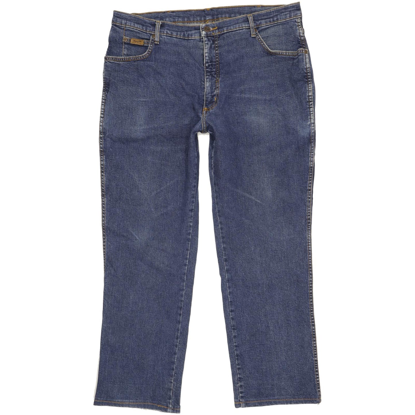 Wrangler Texas Men Blue Straight Regular Stretch Jeans W40 L30