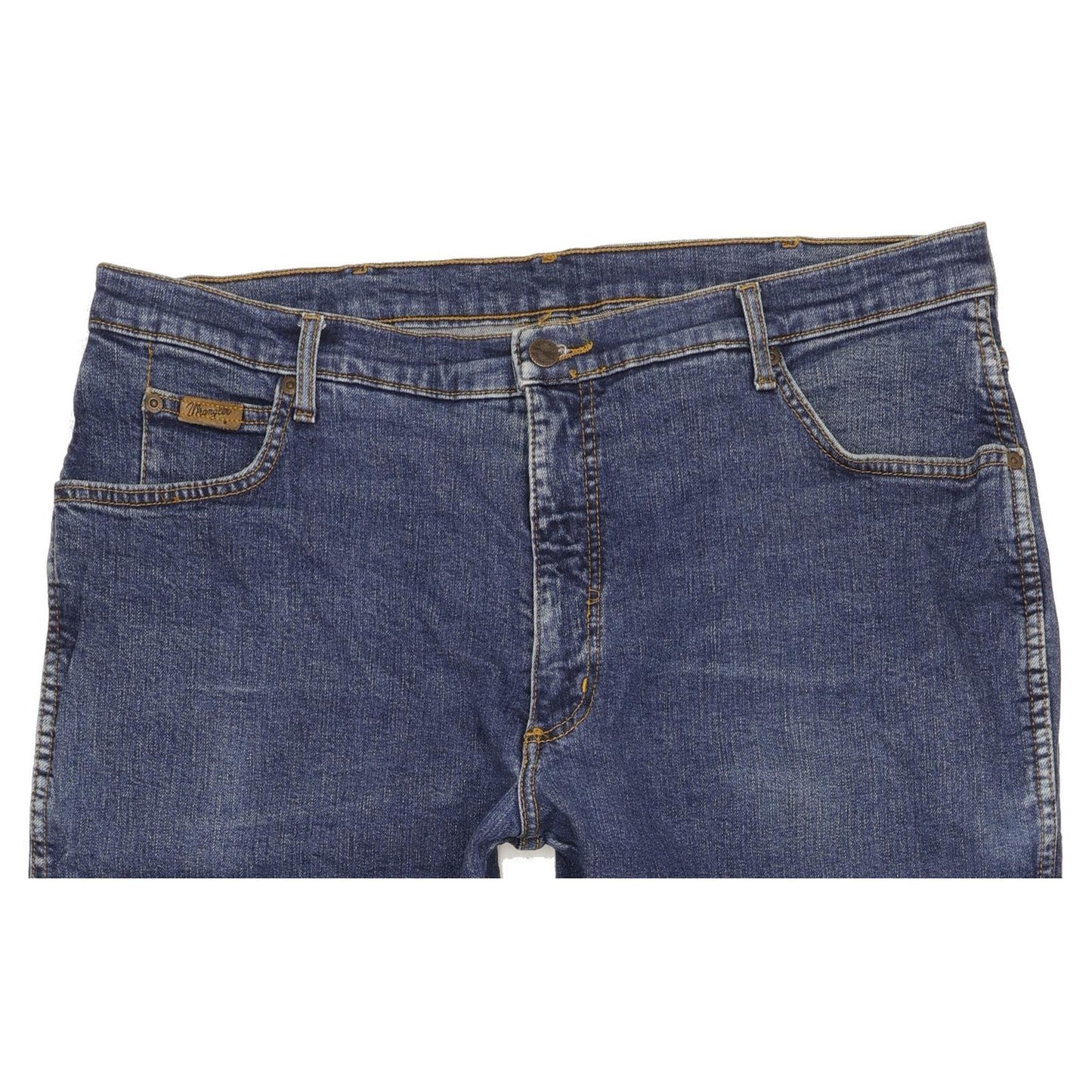 Wrangler Texas Men Blue Straight Regular Stretch Jeans W40 L30