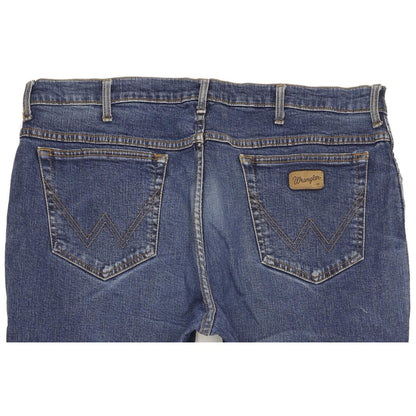 Wrangler Texas Men Blue Straight Regular Stretch Jeans W40 L30