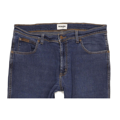 Wrangler Texas Men Blue Straight Slim Stretch Jeans W36 L28