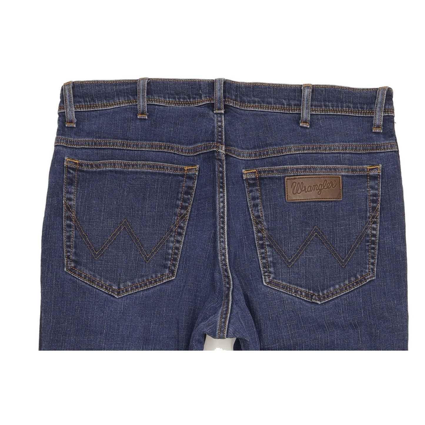 Wrangler Texas Men Blue Straight Slim Stretch Jeans W36 L28