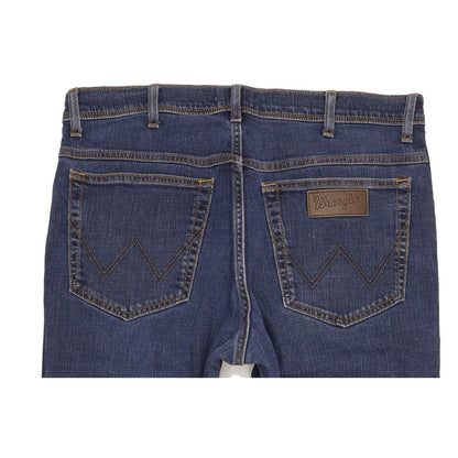 Wrangler Texas Men Blue Straight Slim Stretch Jeans W36 L28