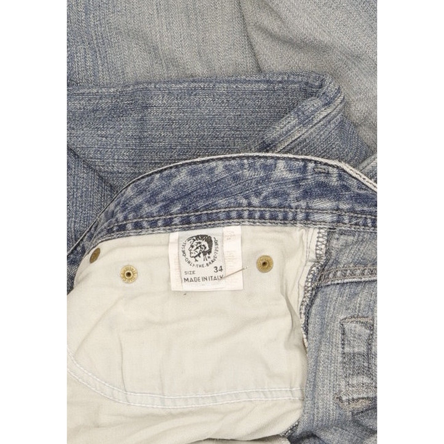 Diesel Zathan Men Blue Bootcut Regular Jeans W34 L35