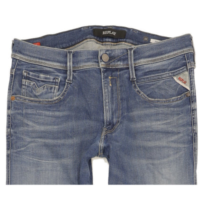 Replay Anbass Men Blue Skinny Slim Jeans W32 L34