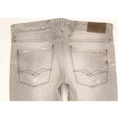 Replay Anbass Men Grey Skinny Slim Jeans W33 L31