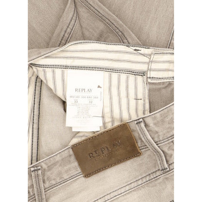 Replay Anbass Men Grey Skinny Slim Jeans W33 L31