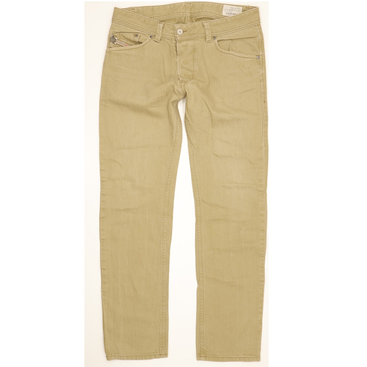 Diesel Darron Men Beige Tapered Slim Jeans W31 L30
