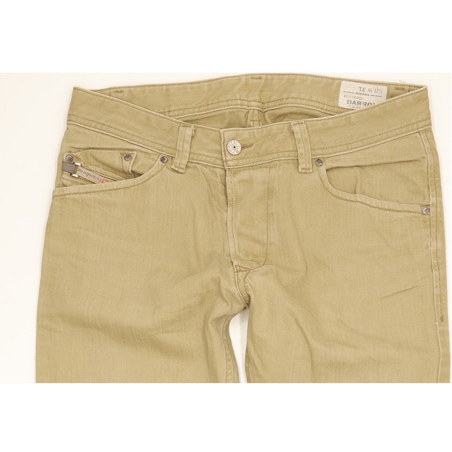 Diesel Darron Men Beige Tapered Slim Jeans W31 L30