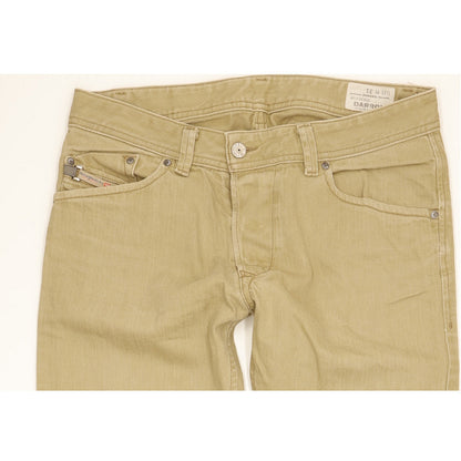 Diesel Darron Men Beige Tapered Slim Jeans W31 L30