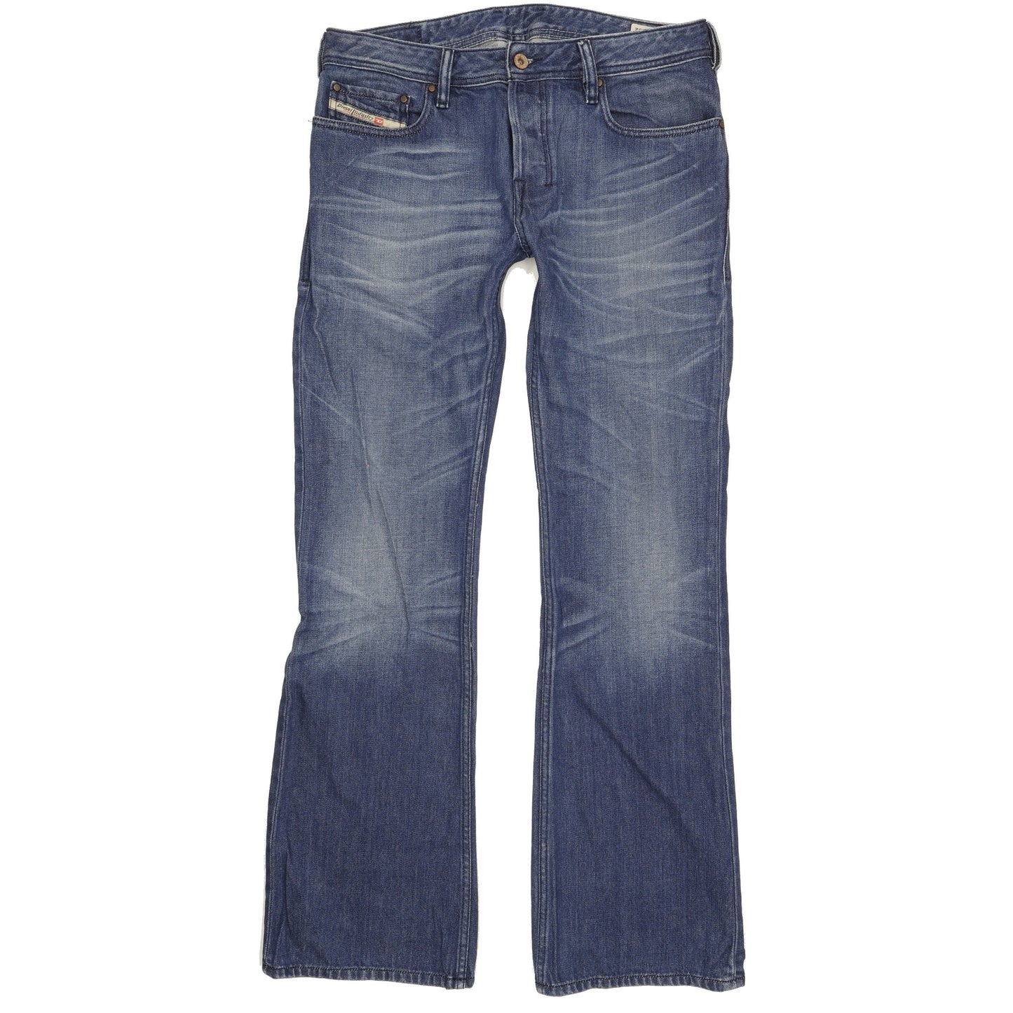 Diesel Zathan Men Blue Bootcut Slim Jeans W31 L33