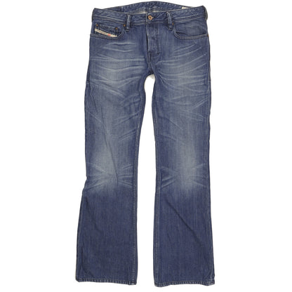 Diesel Zathan Men Blue Bootcut Slim Jeans W31 L33