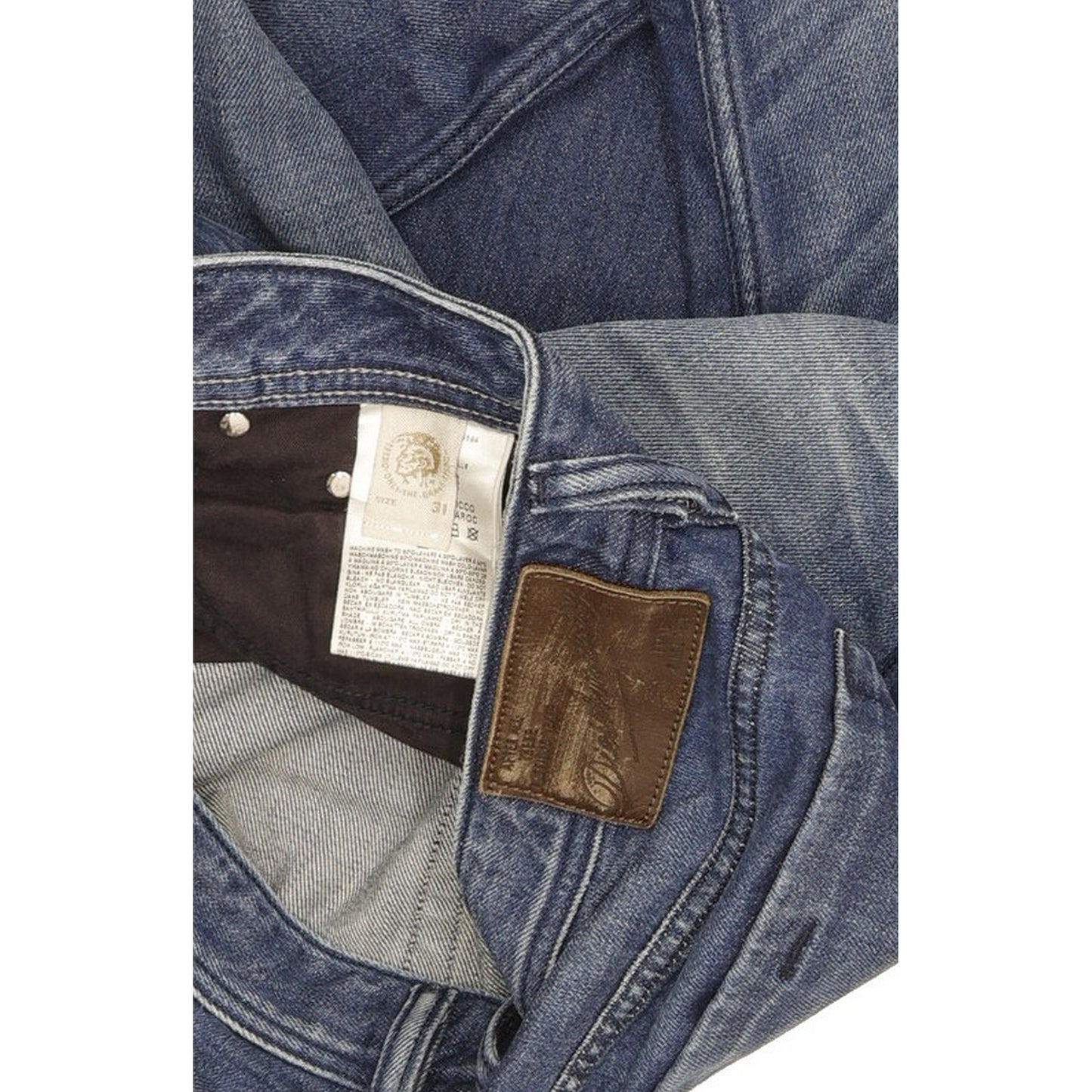 Diesel Zathan Men Blue Bootcut Slim Jeans W31 L33