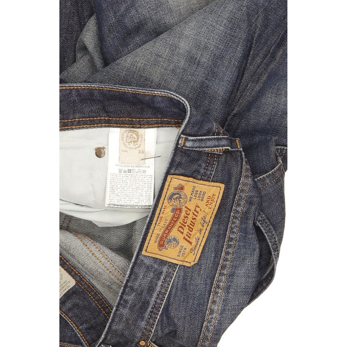 Diesel Larkee Men Blue Straight Regular Jeans W34 L32