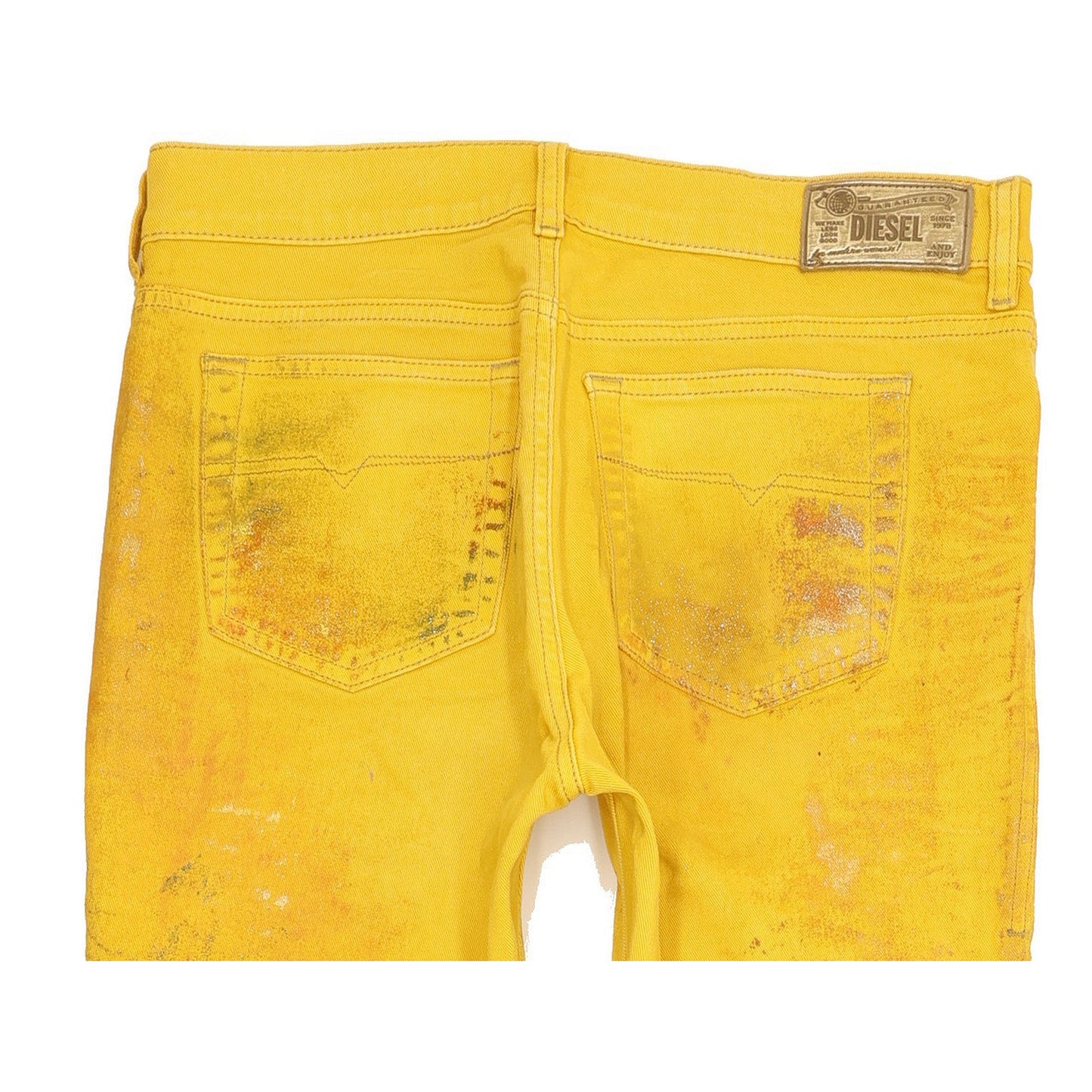 Diesel Bootzee Women Yellow Straight Slim Stretch Jeans W30 L33