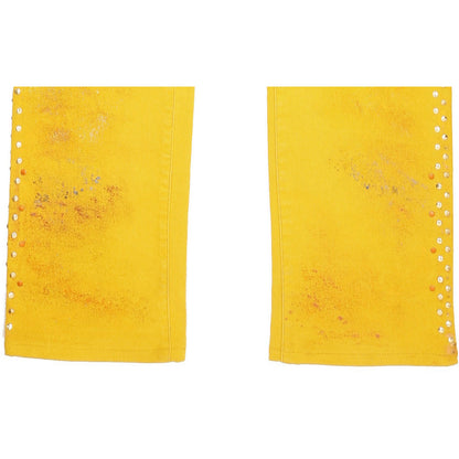 Diesel Bootzee Women Yellow Straight Slim Stretch Jeans W30 L33