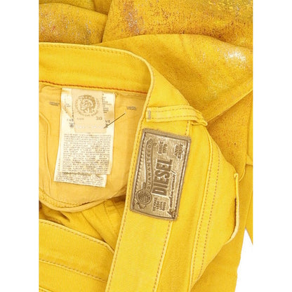 Diesel Bootzee Women Yellow Straight Slim Stretch Jeans W30 L33