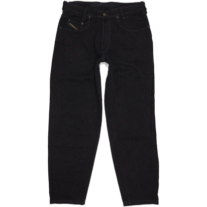 Diesel Saddle Baggy Vintage Men Black Tapered Relaxed Jeans W36 L33