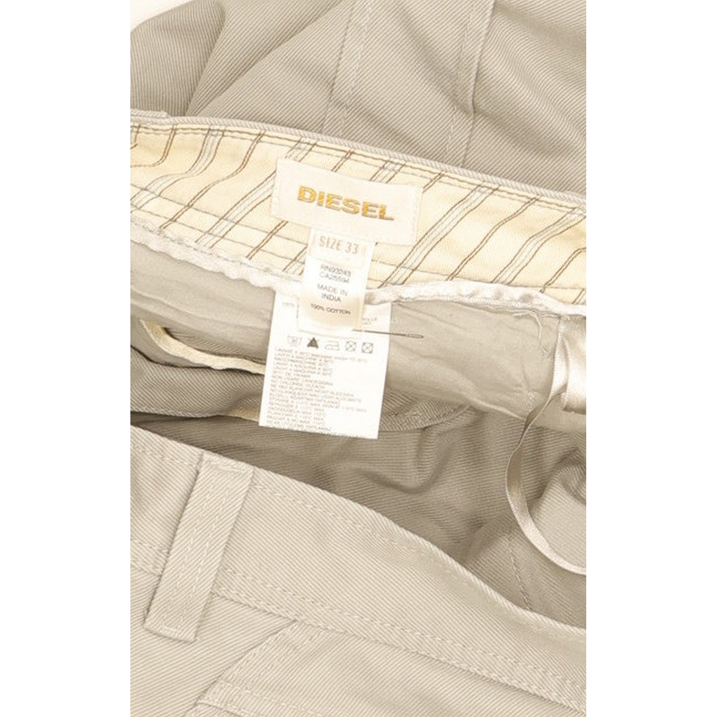 Diesel Men Grey Straight Regular Jeans W34 L32