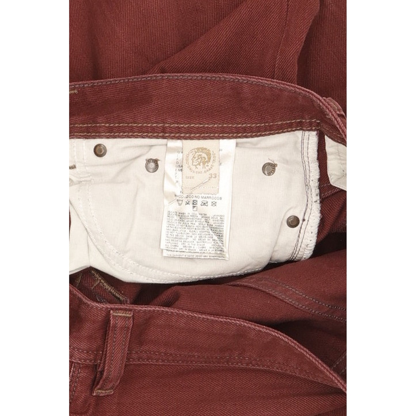 Diesel Safado Men Purple Straight Slim Jeans W33 L32