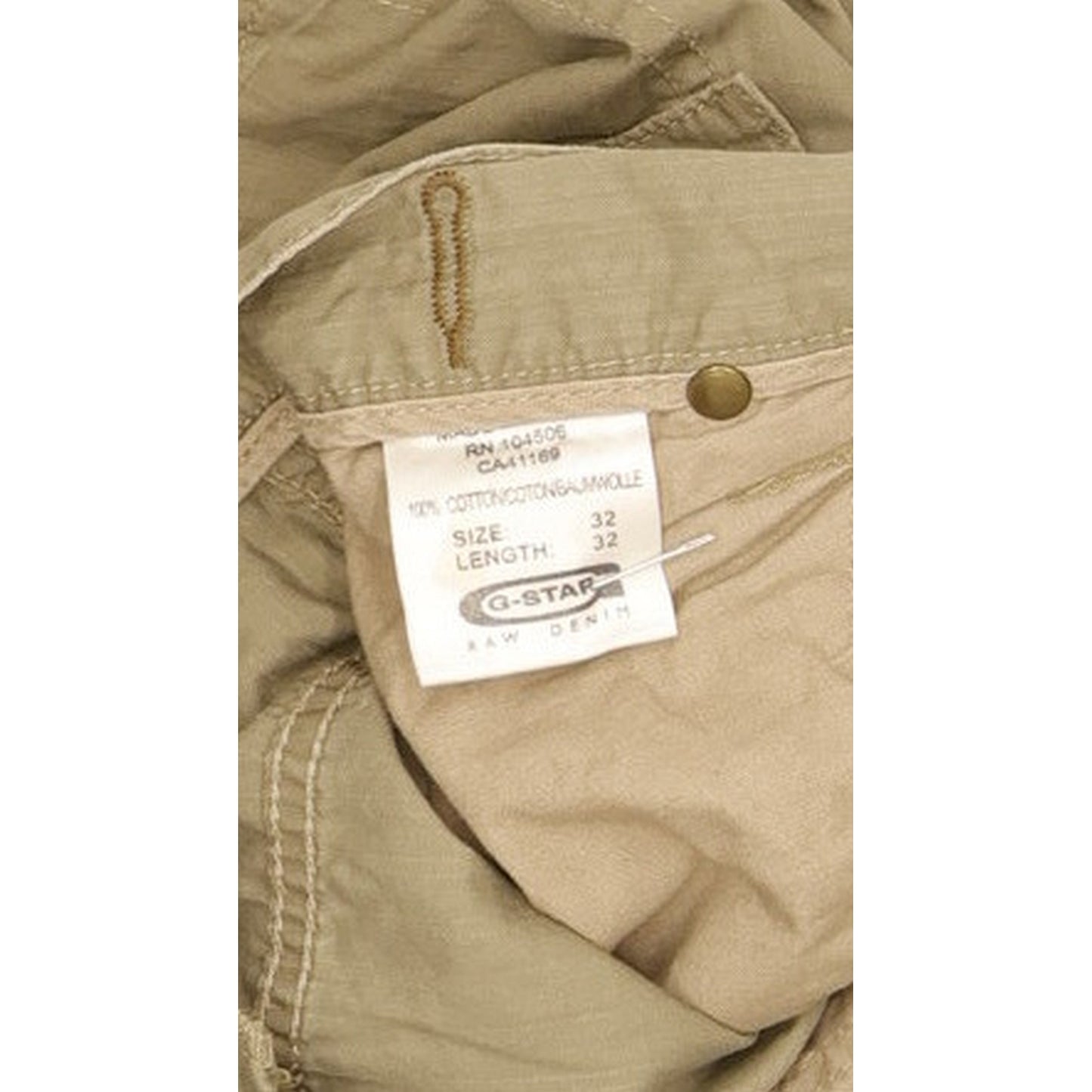 G-Star S.C. Army Elwood Men Green Straight Regular Trousers W32 L31